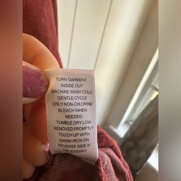 Cato’s Women’s Red Linen Blend Shirt Size XS - Picture 11 of 11